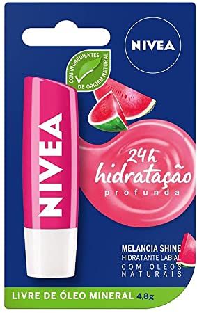 Protetor Labial Nivea Melancia Shine 4,8G, Nivea, Melancia