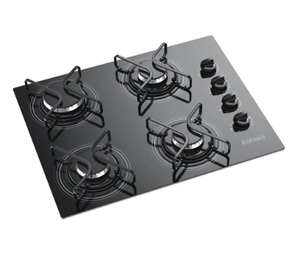 Fogão Cooktop Itatiaia 4 bocas preto - Bivolt