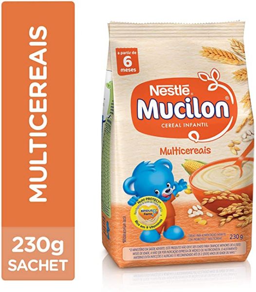 Cereal Infantil, Multicereais, Mucilon, 230g