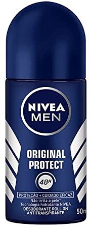 Desodorante Antitranspirante Roll On NIVEA Men Protect 50ml, Nivea, blue