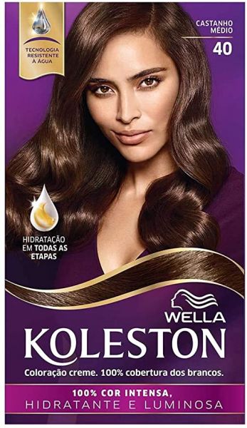 Tinta de Cabelo Koleston Castanho Médio 40 Coleção Noites Iluminadas por Ivete Sangalo, Koleston