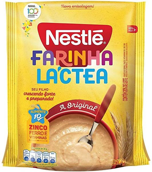 Farinha Láctea, Nestlé, Tradicional, 210 G