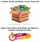 Super Cesta Básica de Produtos de higiene e Limpeza Completa 19 Itens