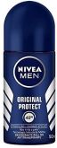 Desodorante Antitranspirante Roll On NIVEA Men Protect 50ml, Nivea, blue