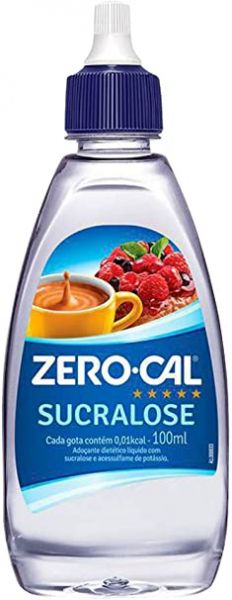 Adoçante Líquido Sucralose Zero Cal 100Ml, Zero Cal, Zero Cal