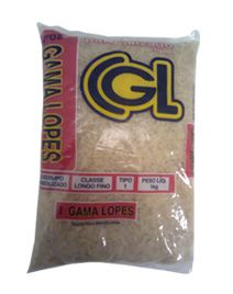 ARROZ AGULINHA TIPO 2 BRANCO GAMA LOPES 1Kg