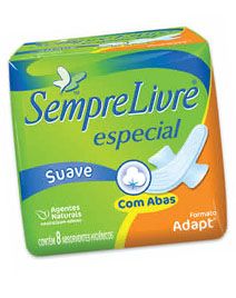 ABS SEMPRE LIVRE ESPECIAL SUAVE C/ ABAS C/ 8 UNID.