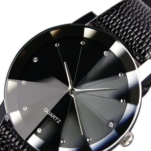 Relogio Luxo Feminino InTimes Casual Clássico Pulseira de Couro Sport Preto