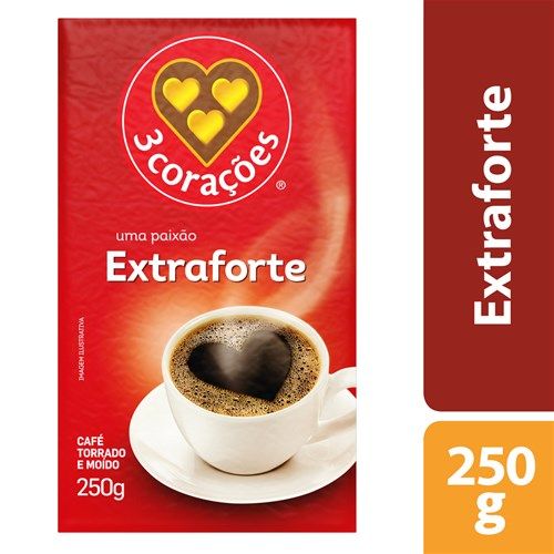 Café 3 Corações Extraforte Vácuo 250G