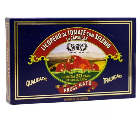 Licopeno de Tomate com Selênio - 30 CAPS. 500mg | saúde da próstata