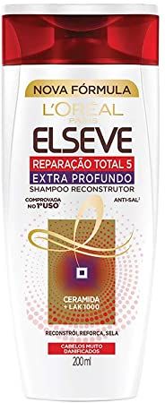 Shampoo Reparação Total 5 Extra Profundo Elseve L'Oréal Paris 200 ml, L'Oréal Paris, 200Ml