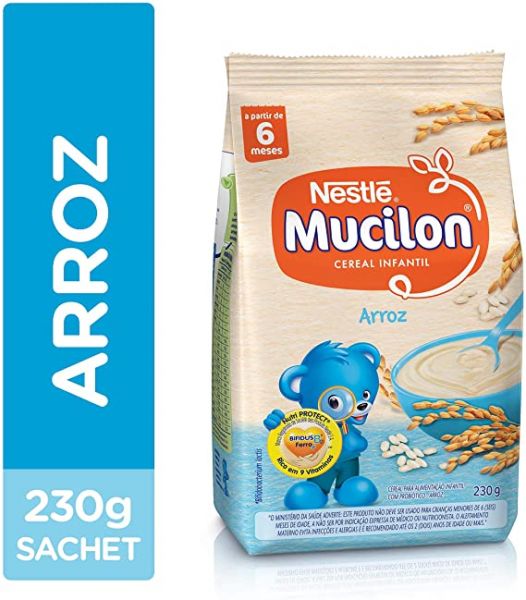 Cereal Infantil, Arroz, Mucilon, 230g