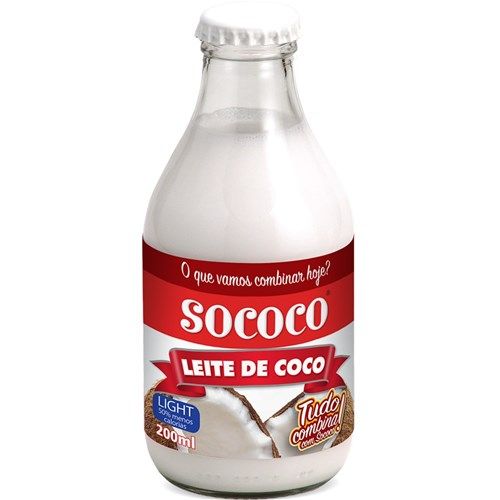 Leite de Coco Sococo Light 200Ml