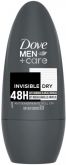 Desodorante Antitranspirante Roll on Dove Men+Care Invisible Dry 50Ml