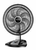 Ventilador de mesa Mondial VTX-40-8P turbo preto com 8 pás cor prata, 40 cm de diâmetro 127 V