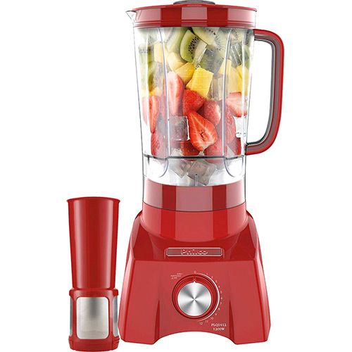 Liquidificador Philco PLQ1412V 3L 12 velocidades + Pulsar/Autolimpeza Vermelho - 1200W