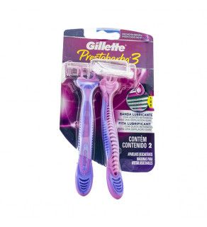 Aparelho Barbear Gillette Prestobarba 3 Feminino C/2