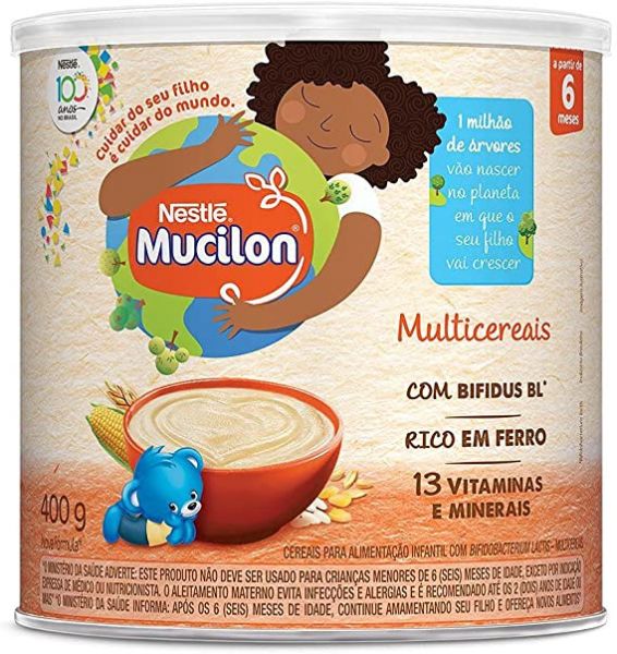 Cereal Infantil, Multicereais, Mucilon, 400g