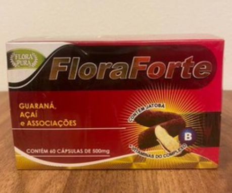 FLORA FORTE 60 CAPS | Energético, afrodisíaco, anti-stress, combate o cansaço físico e mental