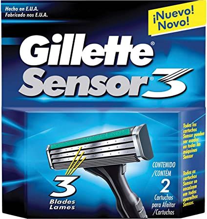 Carga para Aparelho de Barbear Gillette Sensor3 - 2 unidades